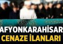 Afyonkarahisar’da Özürün ve Uyar ailelerinin acı günü! – Vefatlarımız