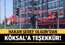 Hakan Şeref Olgun’dan Köksal’a Teşekkür! – Afyon Haber