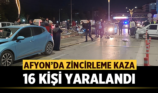 Afyonkarahisar’da Zincirleme Kaza: 16 Kişi Yaralandı – Afyon Haber