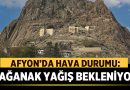 Afyon’da Hava Durumu: Sağanak Yağış Bekleniyor – Afyon Haber