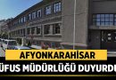 Afyonkarahisar’da bu tarihte Nüfus Müdürlüğü açık kalacak – Afyon Haber