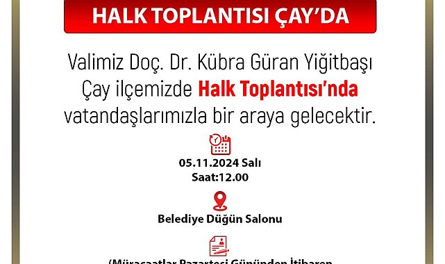 Çay ve Sultandağı’nda Halk Günü Toplantıları Yapılacak – Afyon Haber