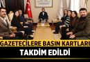 Afyonkarahisar’da Gazetecilere Basın Kartı Teslim Edildi – Afyon Haber