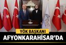 YÖK Başkanı Prof. Dr. Özvar, Afyonkarahisar’da Vali Yiğitbaşı ile Bir Araya Geldi – Afyon Haber