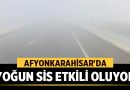 Yoğun Sis Afyonkarahisar'da Etkili Oluyor