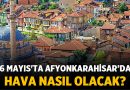 6 Mayıs’ta Afyonkarahisar ve Çevresinde Hava Nasıl Olacak? – Afyon Haber