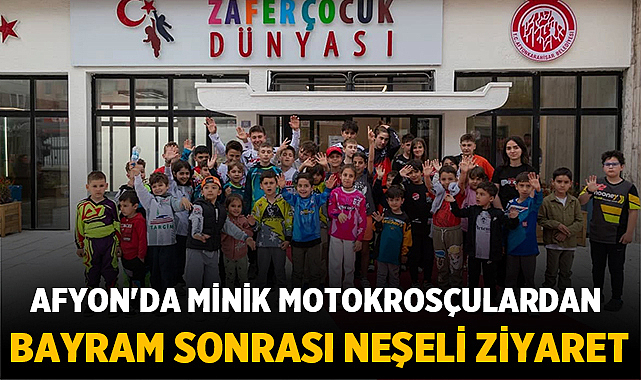 Afyon’da Minik Motokrosçulardan Bayram Sonrası Neşeli Ziyaret – Afyon Haber