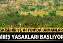 Orman Yangınları İçin Kritik Önlem: Eskişehir ve Afyon’da Ormanlara Giriş Yasakları Başlıyor! – Afyon Haber