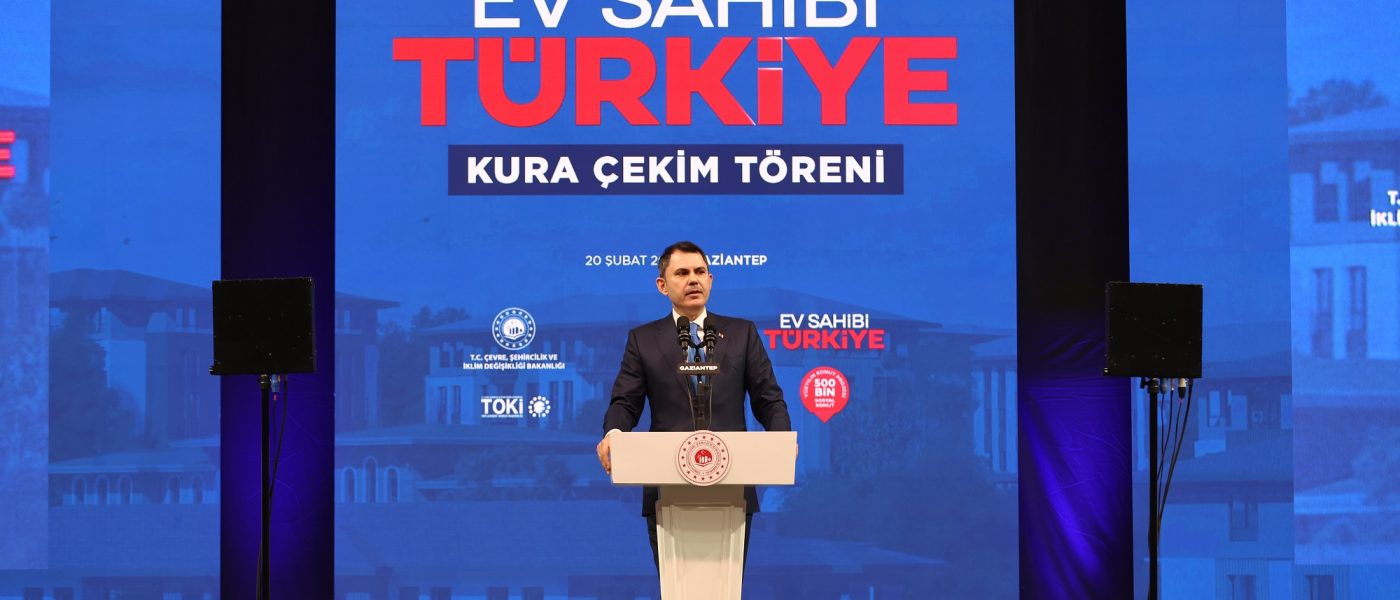 Gaziantep’te inşa edilecek sosyal konutların kuraları çekildi