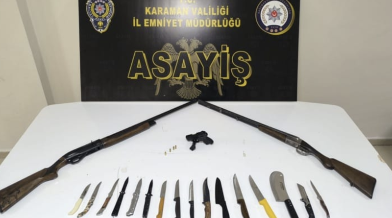 Karaman’da asayiş ve narkotik operasyonu