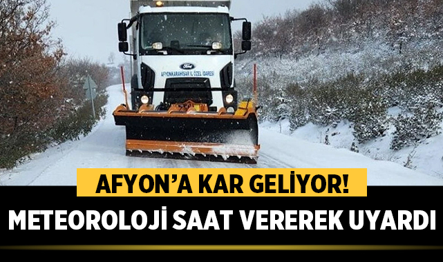 Afyon’da Kar Alarmı! Harita Üzerinde Saat Saat Duyuruldu – Afyon Haber