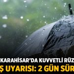 Afyonkarahisar’da kuvvetli rüzgâr ve yağış uyarısı: 2 gün sürecek – Afyon Haber