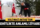 Afyon Valisi Dr. Naci Aktaş’tan Hava Şehitliği Ziyareti