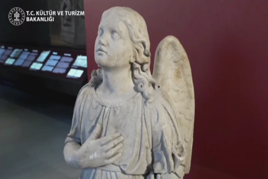 22 yıl akabinde gelen iade… “Melek Heykeli” yerine döndü