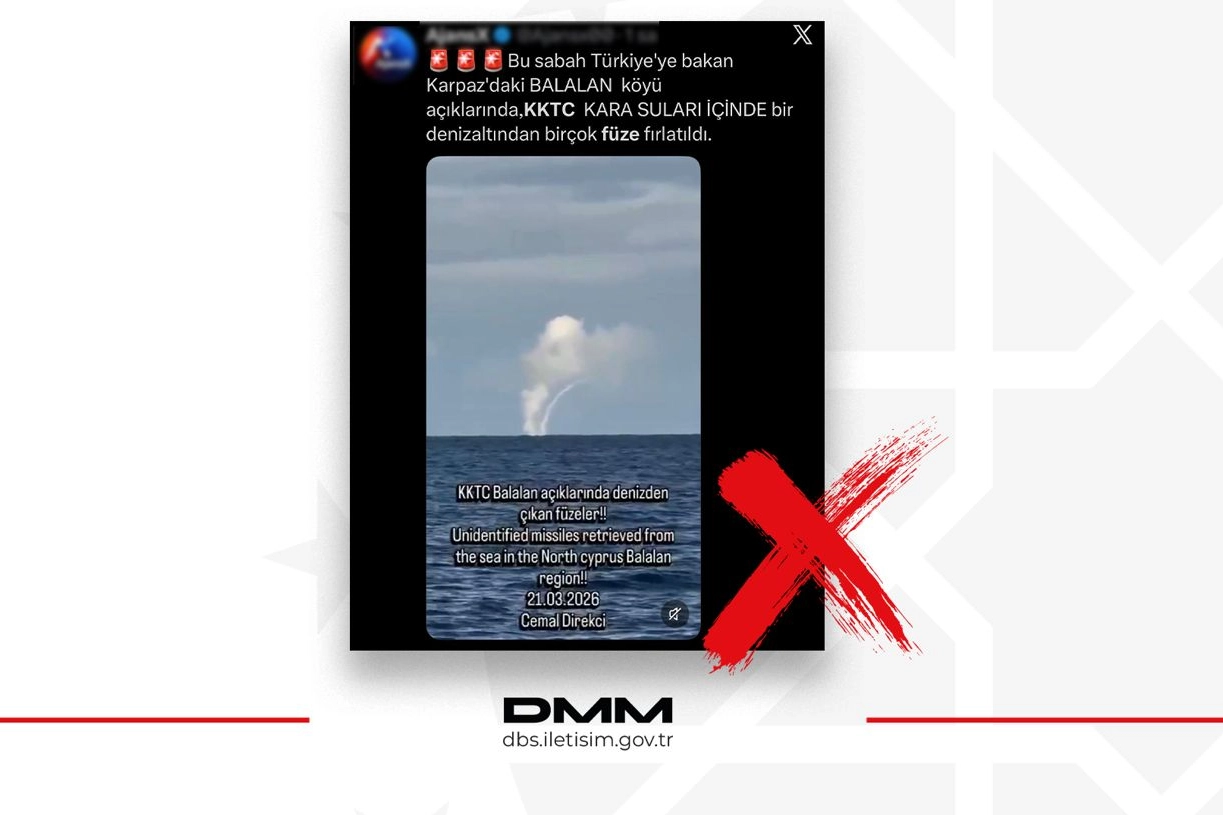 KKTC açıklarında füze iddiasına yalanlama!
