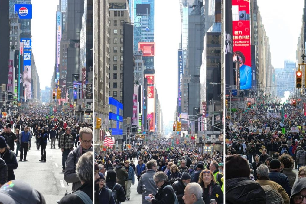 New York’ta protesto dalgası… “Savaşa, Krala ve ICE’a hayır” yürüyüşü