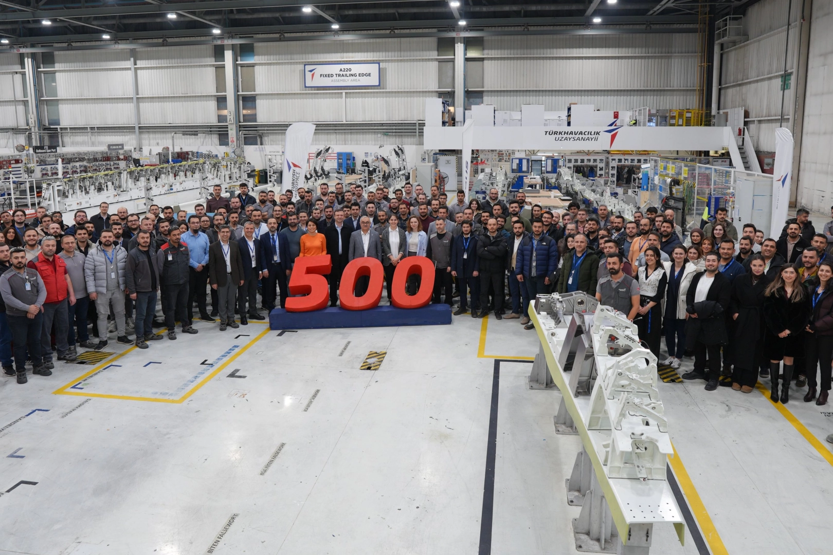 TUSAŞ’tan Airbus A220 programında 500’üncü sevkiyat