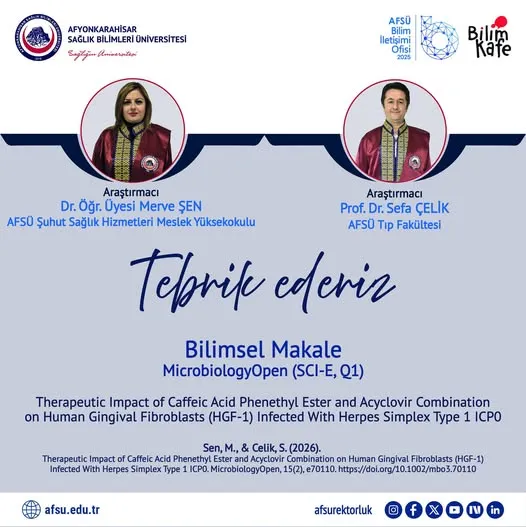 AFSÜ Akademisyenleri Herpes Tedavisinde Yeni Bir Adım Attı