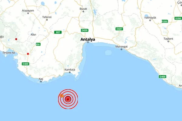 Akdeniz’de 4.7 büyüklüğünde deprem