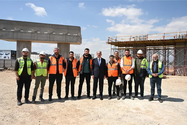 Altay, inşası süren TÜMOSAN kavşağında incelemerde bulundu