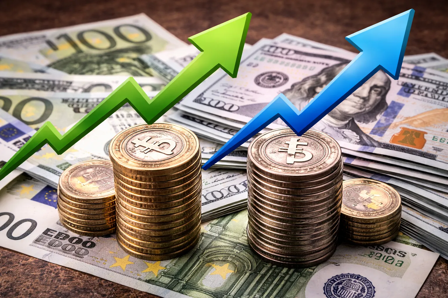 Dolar ve eurod’da yukarı yönlü eğilim sürüyor