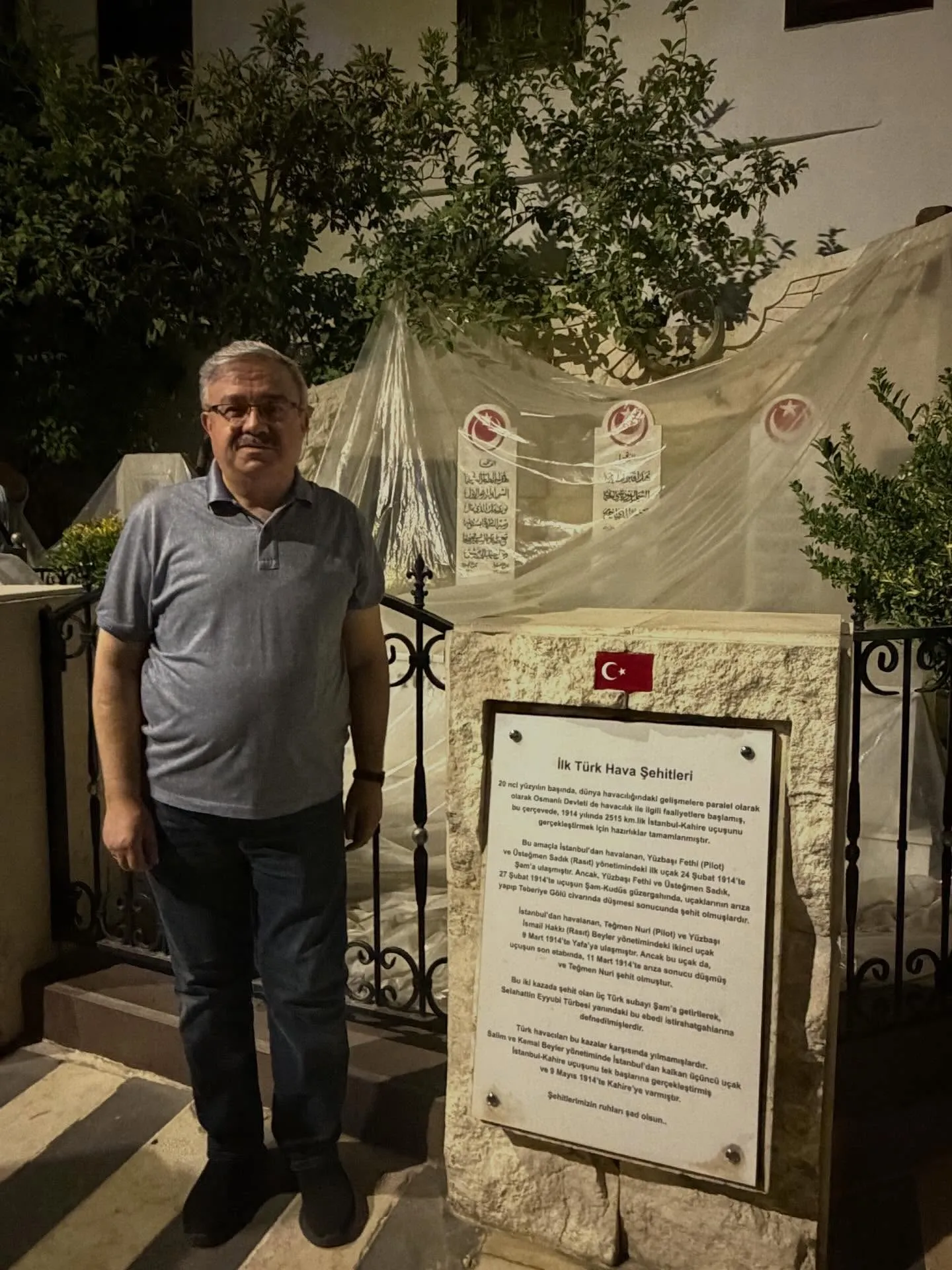 Yurdunuseven Şam’da İlk Türk Hava Şehitlerini Ziyaret Etti
