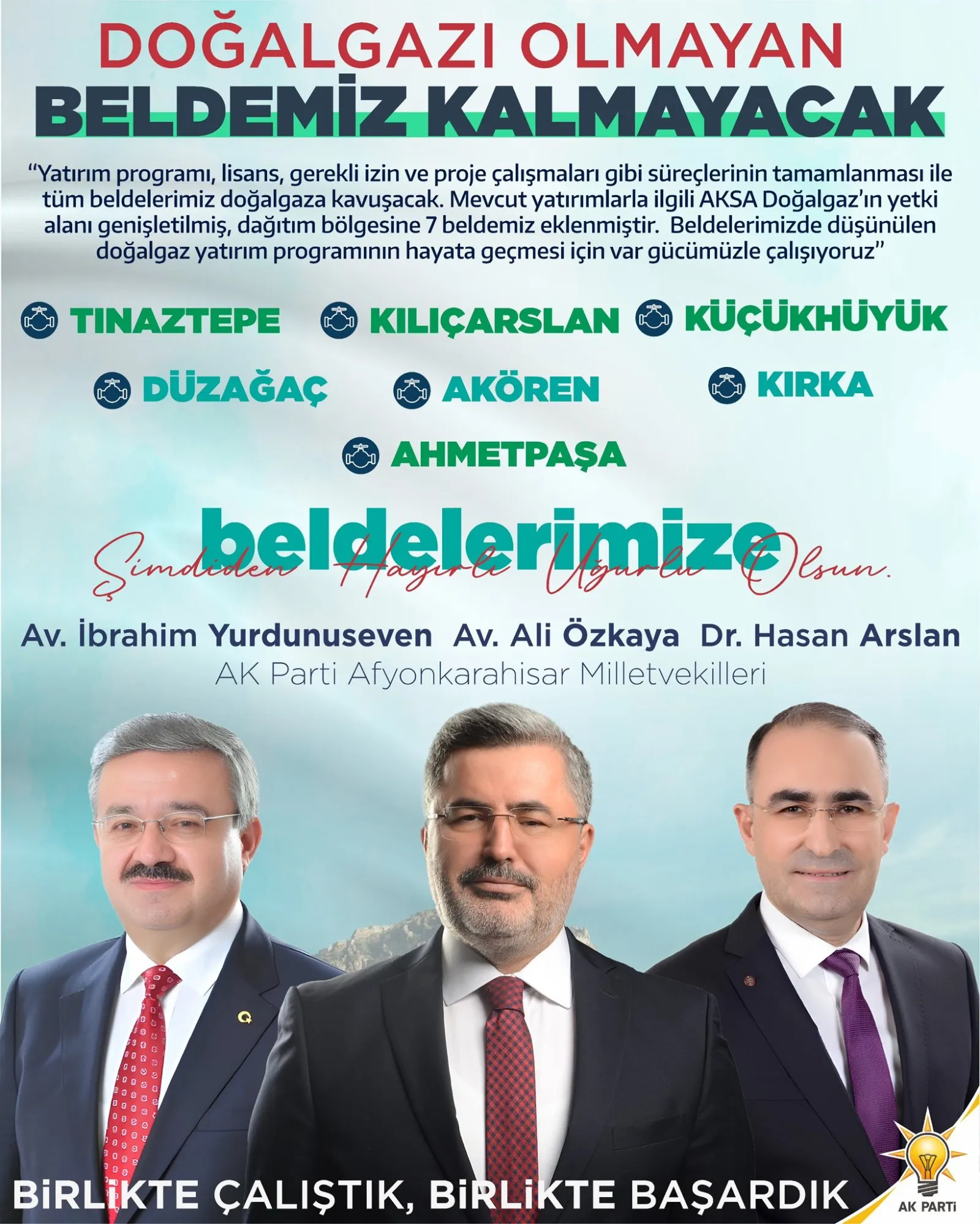 7 BELDEYE DOĞAL GAZ MÜJDESİ