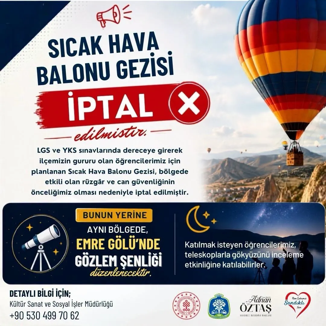 BALON İPTAL EDİLDİ, GÖZLER GÖKYÜZÜNE ÇEVRİLDİ!