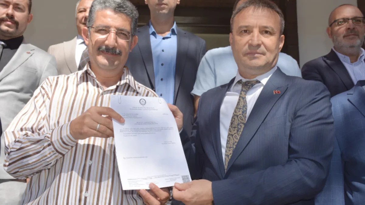 Ahmet Kahveci Mazbatasını Aldı, Yeni Dönem Resmen Başladı