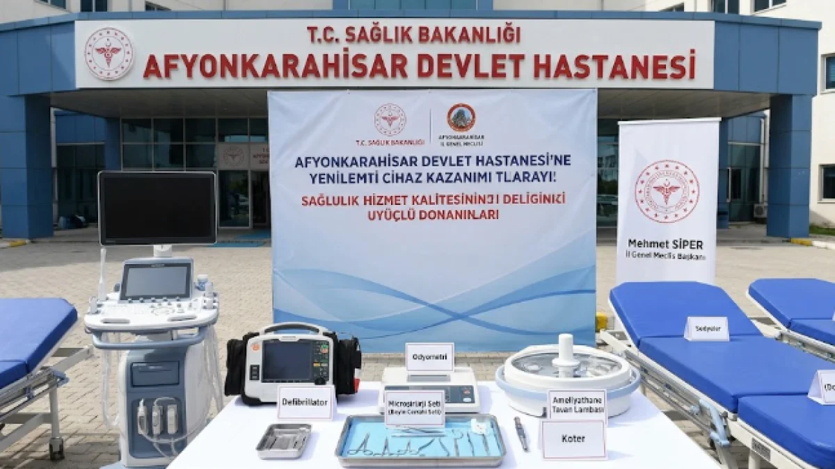 Afyonkarahisar Devlet Hastanesinde Sağlık Altyapısına Dev Yatırım: Tıbbi Cihaz Envanteri Yenilendi
